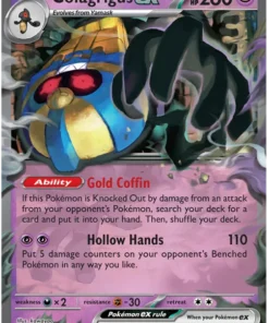 Cofagrigus ex 076/182 Double Rare Pokemon Card (SV04 Paradox Rift)