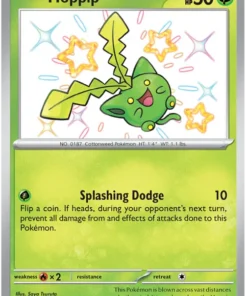 Hoppip 096/091 Shiny Rare Pokemon Card (SV 4.5 Paldean Fates)