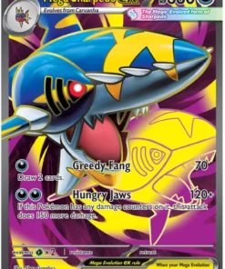 Mega Sharpedo ex 113/094 Ultra Rare Pokemon Card (Mega Evolution Phantasmal Flames)