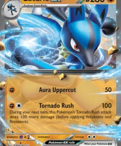Lucario ex 051/131 Double Rare Pokemon Card (Scarlet & Violet Prismatic Evolutions)