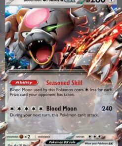 Bloodmoon Ursaluna ex 141/167 Double Rare Pokemon Card (SV Twilight Masquerade)