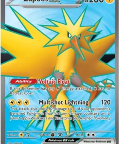 Zapdos ex 192/165 Ultra Rare Pokemon Card (Pokemon SV 151)