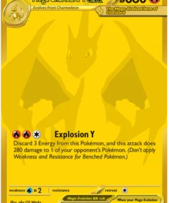 Mega Charizard Y ex 294/217 Mega Hyper Rare Pokemon Card (Mega Evolution Ascended Heroes)