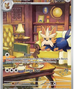 Herdier 155/086 Illustration Rare Pokemon Card (Scarlet & Violet White Flare)