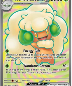 Whimsicott ex 157/086 Ultra Rare Pokemon Card (Scarlet & Violet White Flare)