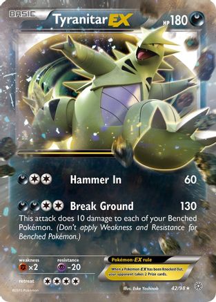 Tyranitar EX (42/98) - XY Ancient Origins Holofoil