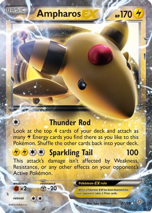 Ampharos EX (27/98) - XY Ancient Origins Holofoil