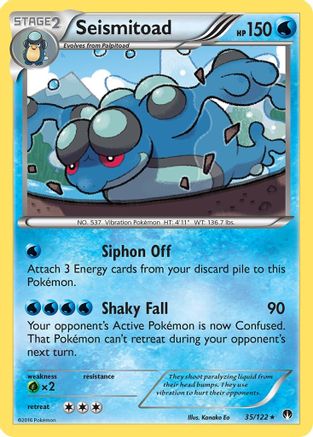 Seismitoad (35/122) - XY BREAKpoint Reverse Holofoil