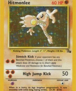 Hitmonlee (7/62) - Fossil Unlimited Holofoil