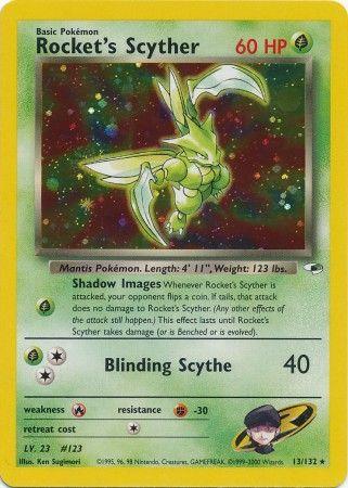 Rocket's Scyther (13/132) - Gym Heroes Unlimited Holofoil