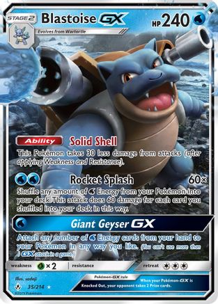 Blastoise GX (35/214) - SM Unbroken Bonds Holofoil
