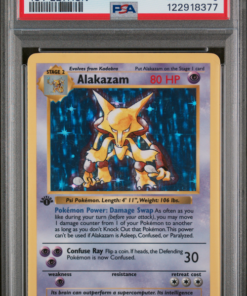 PSA 6 ALAKAZAM-HOLO 1ST EDITION