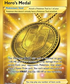 Hero's Medal (Secret) (201/185) - SWSH04 Vivid Voltage Holofoil
