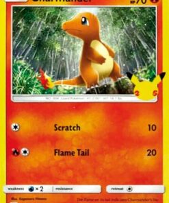Charmander (9/25) - McDonalds 25th Anniversary Promos Holofoil
