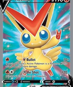 Victini V (Full Art) (144/163) - SWSH05 Battle Styles Holofoil