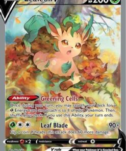 Leafeon V (Alternate Full Art) (167/203) - SWSH07 Evolving Skies Holofoil