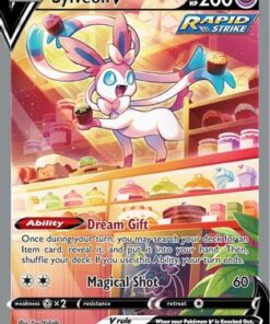 Sylveon V (Alternate Full Art) (184/203) - SWSH07 Evolving Skies Holofoil