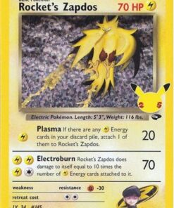 Rocket's Zapdos (15/132) - Celebrations Classic Collection Holofoil