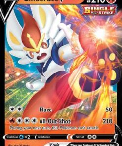 Cinderace V (44/264) - SWSH08 Fusion Strike Holofoil