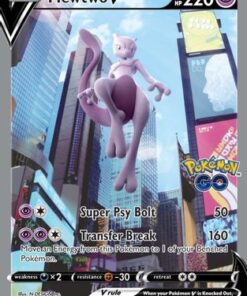 Mewtwo V (Alternate Full Art) (72/078) - Pokemon GO Holofoil