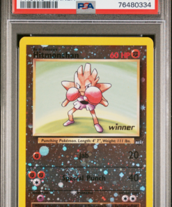 PSA 7 HITMONCHAN-REV.FOIL PROMO-WINNER