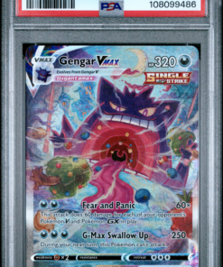 PSA 9 FA/GENGAR VMAX FUSION STRIKE-SECRET