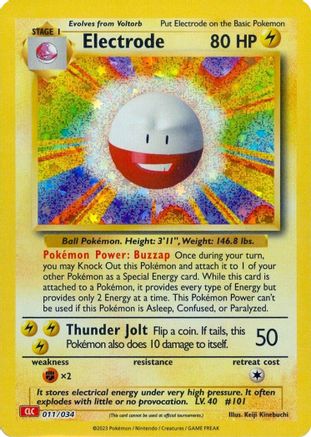Electrode (11/034) - Trading Card Game Classic Holofoil