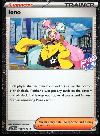 Iono (Cosmo Foil) (185/193) - Miscellaneous Cards & Products Holofoil