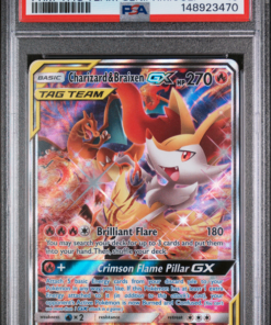 PSA 10 FA/CHRZRD. & BRXN. GX PRM-TAG TEAM GEN.PRM.COL.