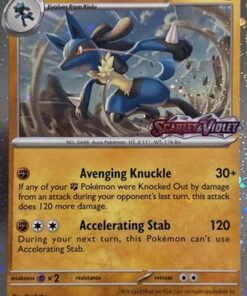 Lucario (Scarlet & Violet Stamp) (114) - Miscellaneous Cards & Products Holofoil