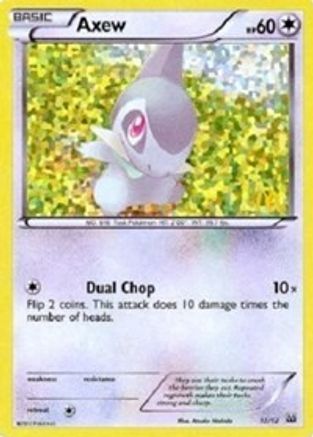 Axew (12/12) - McDonalds Promos 2012 Holofoil