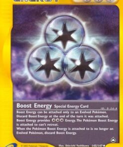 Boost Energy (145/147) - Aquapolis Reverse Holofoil