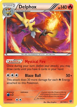Delphox (26/146) - XY Base Set Holofoil