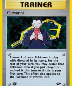 Giovanni (18/132) - Gym Challenge 1st Edition Holofoil
