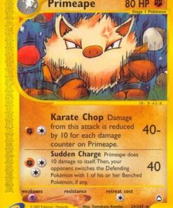 Primeape (29/147) - Aquapolis Reverse Holofoil