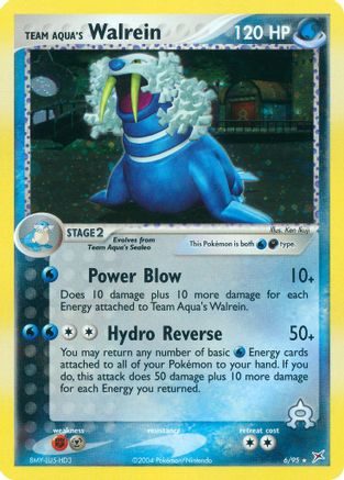 Team Aqua's Walrein (6/95) - Team Magma vs Team Aqua Holofoil