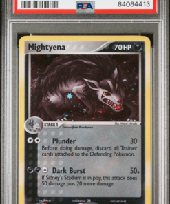 PSA 10 MIGHTYENA-HOLO PK-DARK BLAST TD