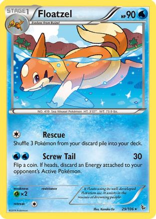 Floatzel (29/106) - XY Flashfire Reverse Holofoil