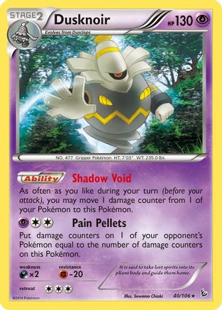 Dusknoir (40/106) - XY Flashfire Holofoil