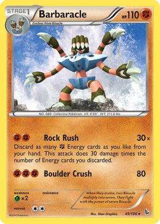 Barbaracle (49/106) - XY Flashfire Reverse Holofoil