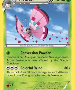 Vivillon (Meadow [Pink]) (17/146) - XY Base Set Reverse Holofoil