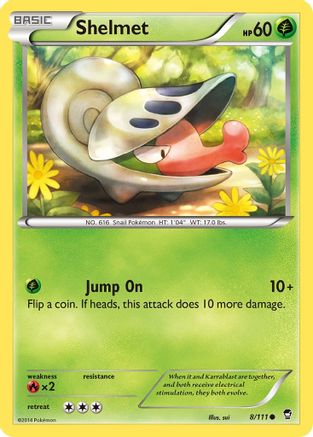Shelmet (8/111) - XY Furious Fists Reverse Holofoil