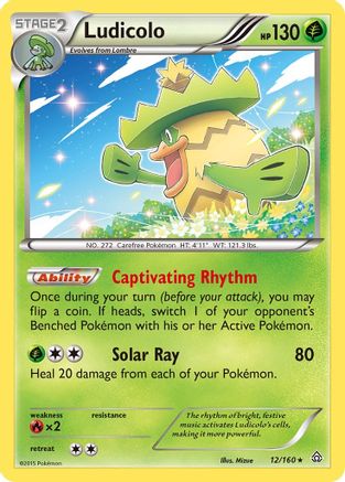 Ludicolo (12/160) - XY Primal Clash Holofoil