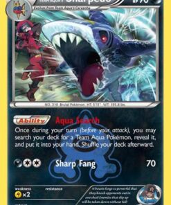 Team Aqua's Sharpedo (21/34) - Double Crisis Holofoil