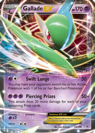 Gallade EX (34/108) - XY Roaring Skies Holofoil