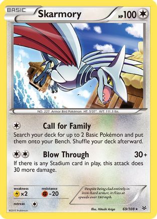 Skarmory (69/108) - XY Roaring Skies Reverse Holofoil