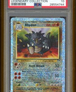 PSA 10 RHYDON-REV.FOIL LEGENDARY COLLECTION