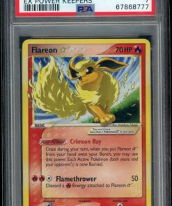 PSA 7 FLAREON-HOLO EX POWER KEEPERS